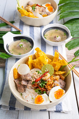 Thai tom yom rice noodle with soup