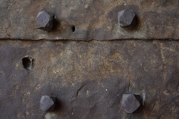 Historical rusted metal texture  