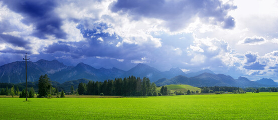 Alps mountain landscape Bavaria Germany