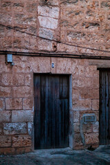 Fototapeta na wymiar Wooden Door Texture Mallorca, Spain