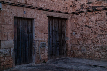 Fototapeta na wymiar Wooden Door Texture Mallorca, Spain
