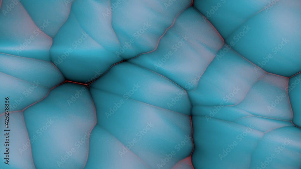 Poster compressed blue soft spheres. abstract texture or wallpaper for a desktop background for a pc or sma