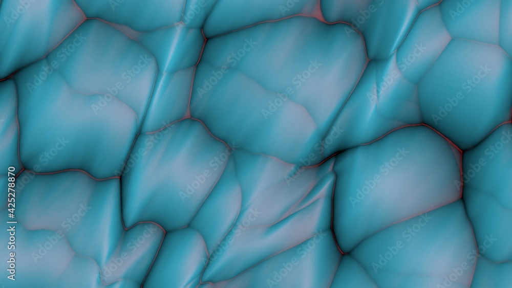 Poster compressed blue soft spheres. abstract texture or wallpaper for a desktop background for a pc or sma