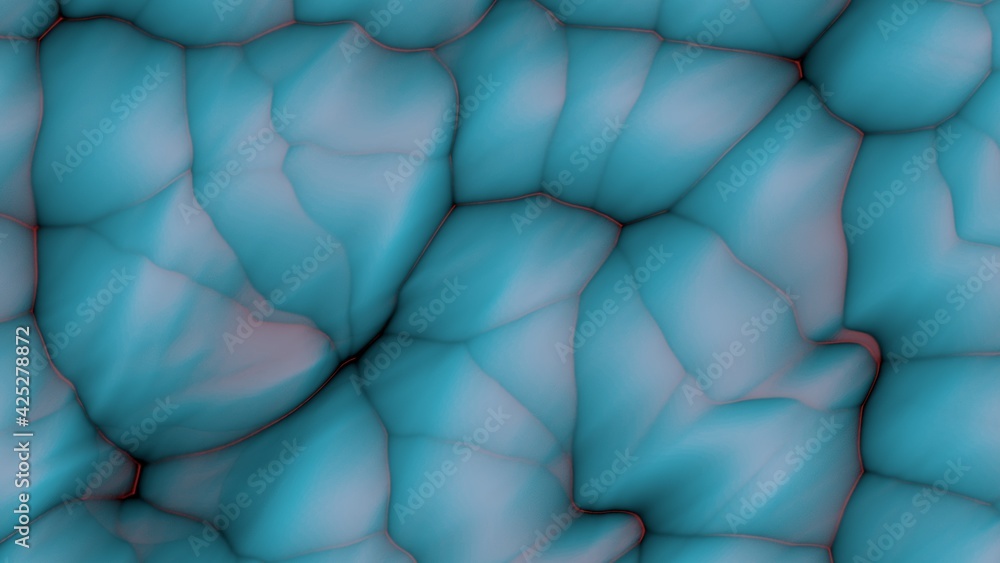 Poster compressed blue soft spheres. abstract texture or wallpaper for a desktop background for a pc or sma