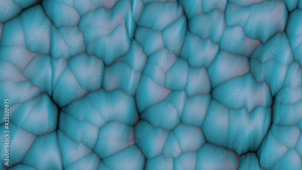 Poster compressed blue soft spheres. abstract texture or wallpaper for a desktop background for a pc or sma