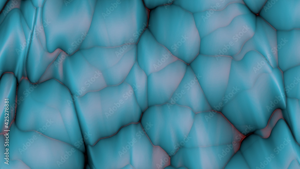 Poster compressed blue soft spheres. abstract texture or wallpaper for a desktop background for a pc or sma