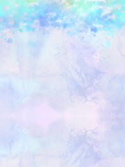 水彩タッチのブルー系の爽やかな背景イラスト