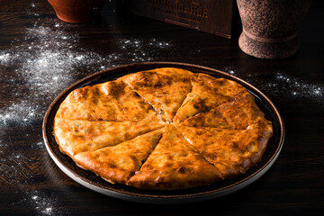 Khychiny Traditional caucasian flatbread filled