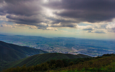 Fototapeta premium clouds over the mountain