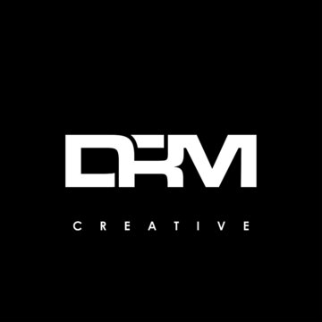 DRM Letter Initial Logo Design Template Vector Illustration