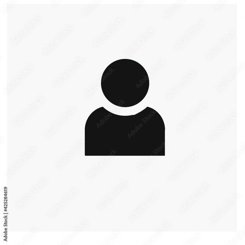Poster user vector icon. editable stroke. linear style sign for use on web design and mobile apps, logo. sy