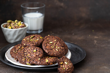 Chocolate Chip Cookies with pistachio. Gluten free