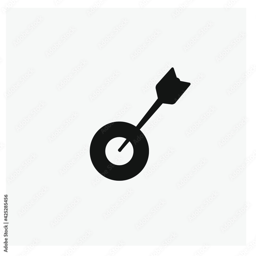 Poster archery vector icon. editable stroke. linear style sign for use on web design and mobile apps, logo.