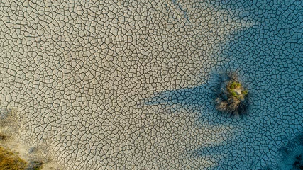 Foto op Canvas dry lake drone 4k © Prorecorder