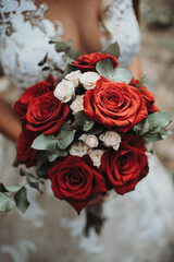 bouquet of red roses