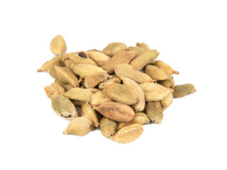 Cardamom spice isolated on the white background