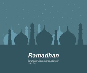 design about the background of the mosque