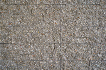 empty brown brick wall or stone floor and table loft by retro rough style on top view for old texture background and dark vintage wallpaper or modern interior brickwork to exterior warm construction