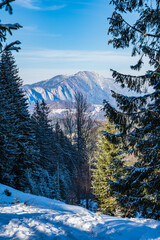Postavaru mountain near Brasov in Transylvania, Romania