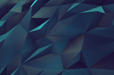 Polygon Abstract Backgrounds Sea color