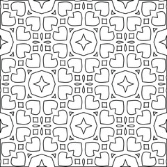 Geometric vector mandala with triangular elements. abstract ornament for wallpapers and backgrounds. Black and white colors.