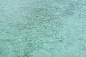 clear sea water surface on sunny day background and texture