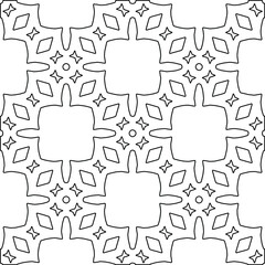  Geometric vector pattern with triangular elements. Seamless abstract ornament for wallpapers and backgrounds. Black and white colors. 