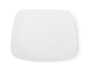 empty plate isolated on white background