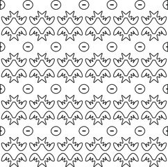  Geometric vector pattern with triangular elements. Seamless abstract ornament for wallpapers and backgrounds. Black and white colors. 