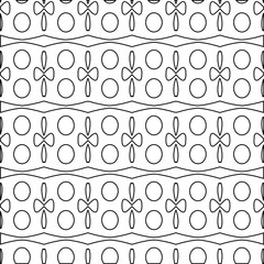  Geometric vector pattern with triangular elements. Seamless abstract ornament for wallpapers and backgrounds. Black and white colors. 