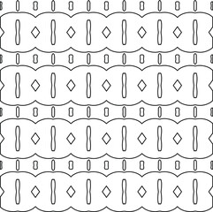  Geometric vector pattern with triangular elements. Seamless abstract ornament for wallpapers and backgrounds. Black and white colors. 