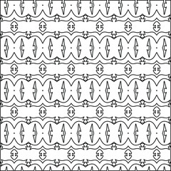  Geometric vector pattern with triangular elements. Seamless abstract ornament for wallpapers and backgrounds. Black and white colors. 