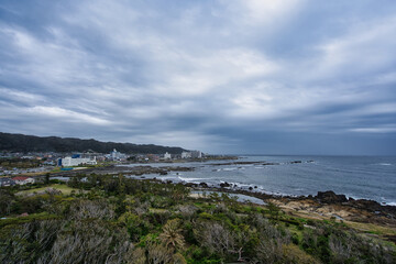 野島崎から見た街並み