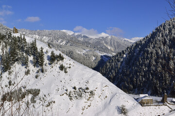The harsh beauty of the Caucasus Mountains