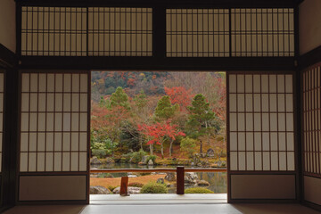 天龍寺の庭園