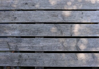 texture of a wooden footbridge