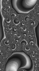 Ornate black and white 3D background