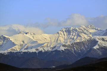 The harsh beauty of the Caucasus Mountains