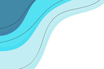 Abstract blue color background. Liquid style. Minimalist artwork poster. design for web banner, wallpaper, fabric print 