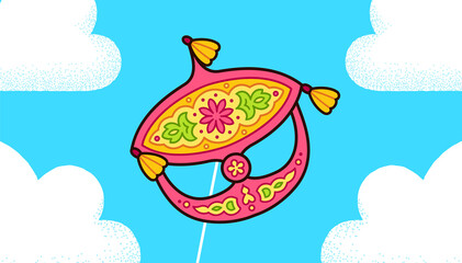 Wau Bulan Malay kite