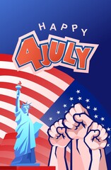 America independence day vector banner