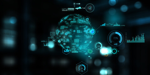 Technology and innovation concept . Mixed media