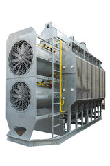 Ventilation system in cereal and grain dryer machine