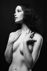 Beautiful Nude girl portrait