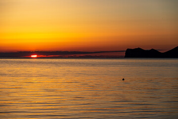 Fototapeta na wymiar sunset port d'andratx, mallorca, spain
