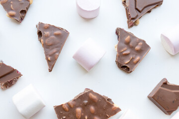 chocolate bar with nuts