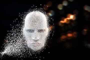 Virtual reality and artificial intelligence concept