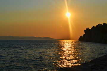 Fototapeta Chorwacja Makarska zachód słońca obraz