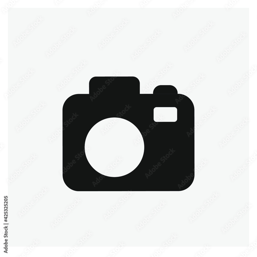 Poster camera vector icon. editable stroke. linear style sign for use on web design and mobile apps, logo. 