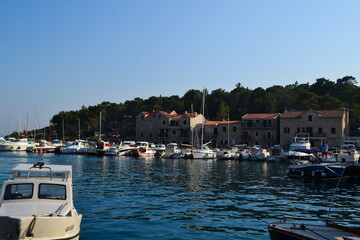 Chorwacja wioska port - obrazy, fototapety, plakaty